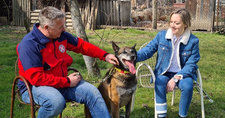 Pas Dracko je Gabrijelu pronašao ispod ruševina u Petrinji. Danas su se upoznali