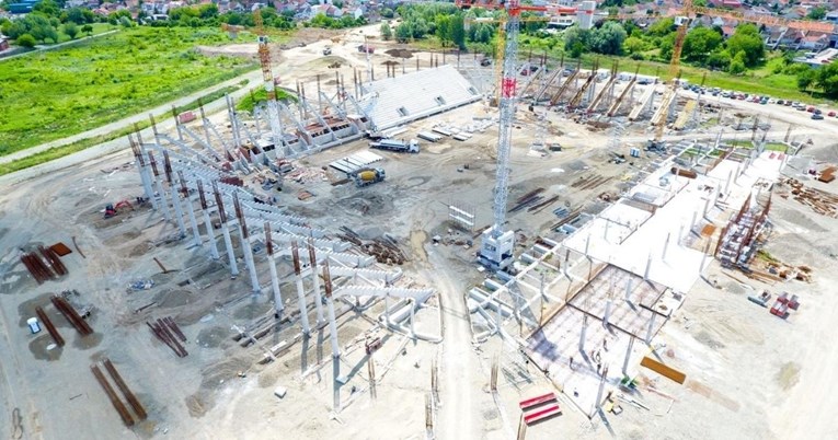 FOTO Osijek se pohvalio napretkom u izgradnji novog stadiona