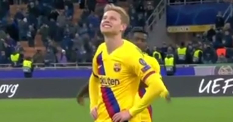 Reakcija Barceloninog De Jonga nakon ispadanja Ajaxa u Ligi prvaka je hit