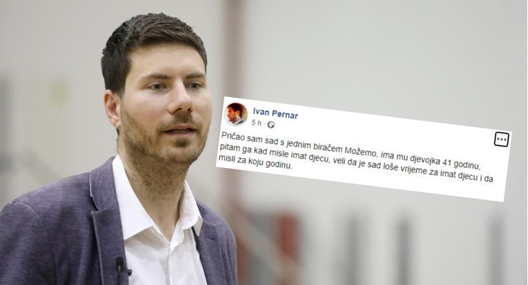 Pernar prozvao glasača Možemo! zato što još uvijek nema djecu