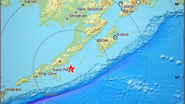 VIDEO Potres magnitude 8.2 zabilježen kod Aljaske