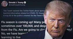 Twitter sakrio Trumpov tvit o koroni i gripi, kažu da je obmanjujuć i štetan