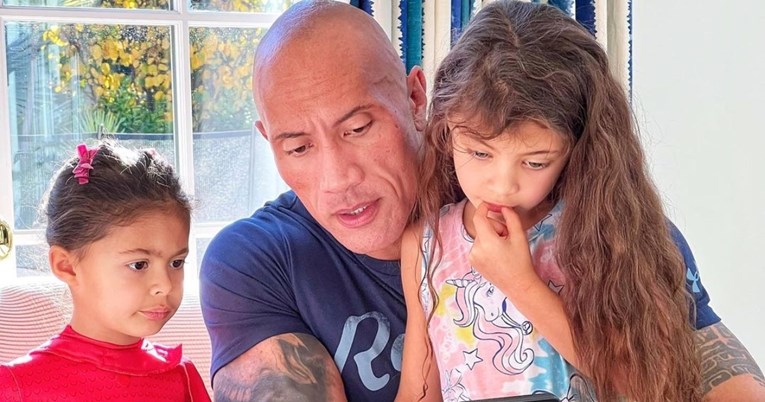 The Rock u smiješnom videu postao žrtva psine svojih kćeri: Samo jednom su male