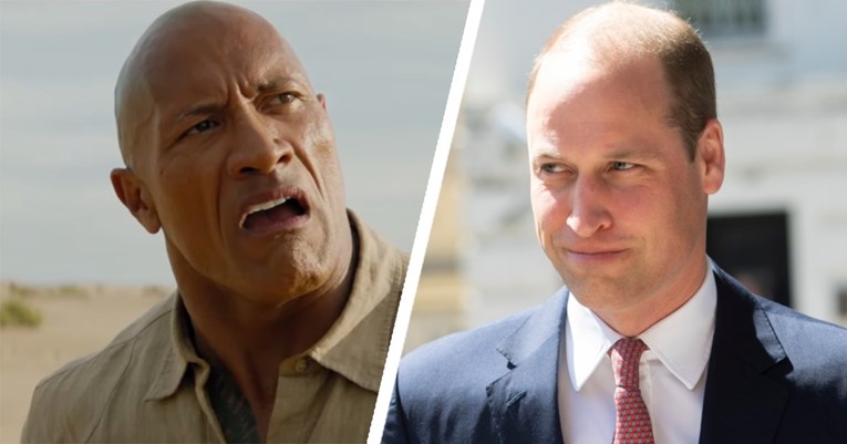 Ovako je The Rock reagirao na proglašenje princa Williama najseksi ćelavcem svijeta