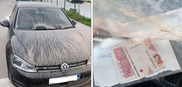 Šibenčaninu radnici zaprašili auto, ali zbog poruke koju su ostavili sve je oprostio