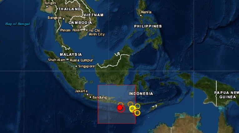 Potres magnitude 6,1 po Richteru kod Balija, turisti u panici bježali na ceste