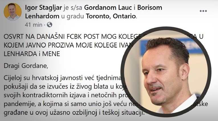 Štagljar oštro odgovorio Laucu: Molim te, nemoj više glumiti znanstvenika