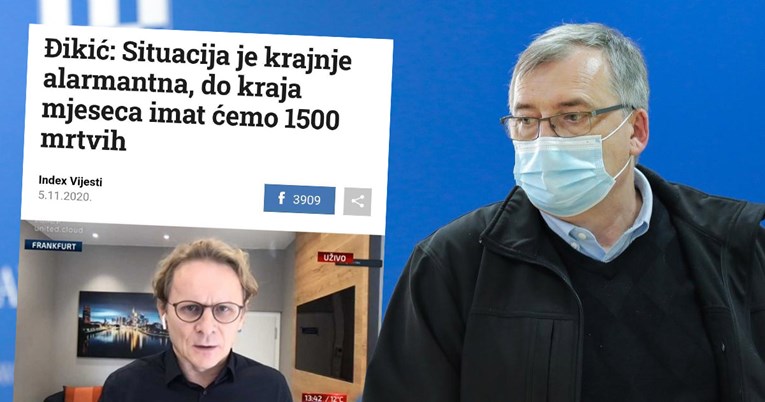 Capak 5. studenoga: Đikićeve procjene o 1500 mrtvih do kraja mjeseca su pretjerane