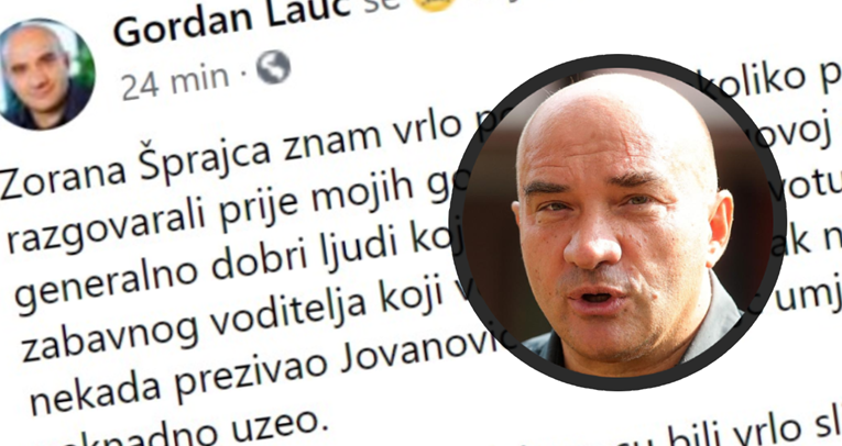 Lauc o Šprajcu: Jesenas je bio neugodno iznenađen kada sam u emisiji stavio masku