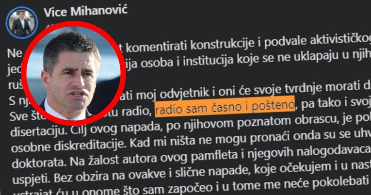 HDZ-ovac kojem smo otkrili da je plagirao doktorat: Radio sam ga časno i pošteno