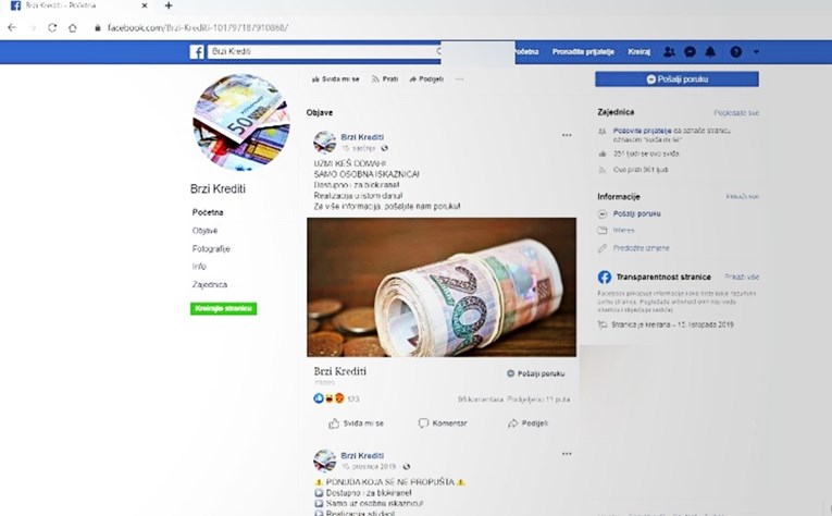 MUP izdao priopćenje: Ako ste komunicirali s ovim Fejs stranicama, javite se