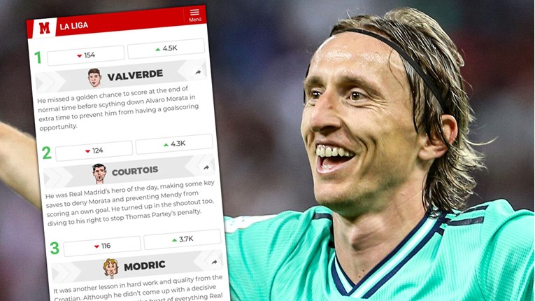 Marca: Modrić je opet održao nogometnu lekciju. Bio je srce Reala