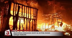 Zbog požara u kampu evakuirani migranti na Lezbosu