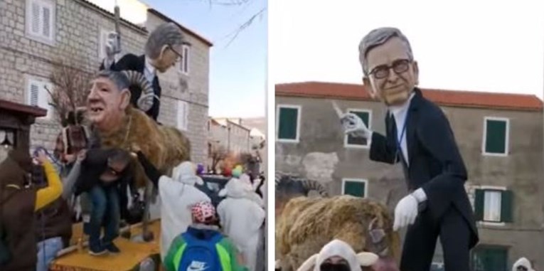 VIDEO U Kaštelima spalili krnju u liku Billa Gatesa i ovaca koje cijepi