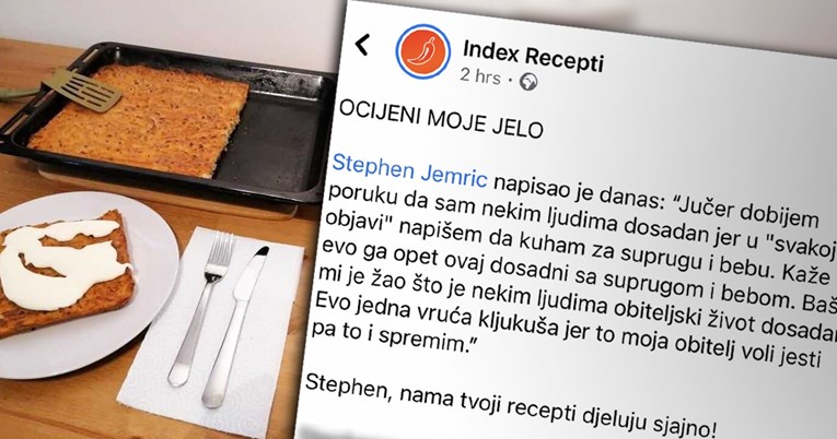 "Kažu da sam dosadan jer kuham za ženu i bebu": Donosimo sjajan recept divnog muža
