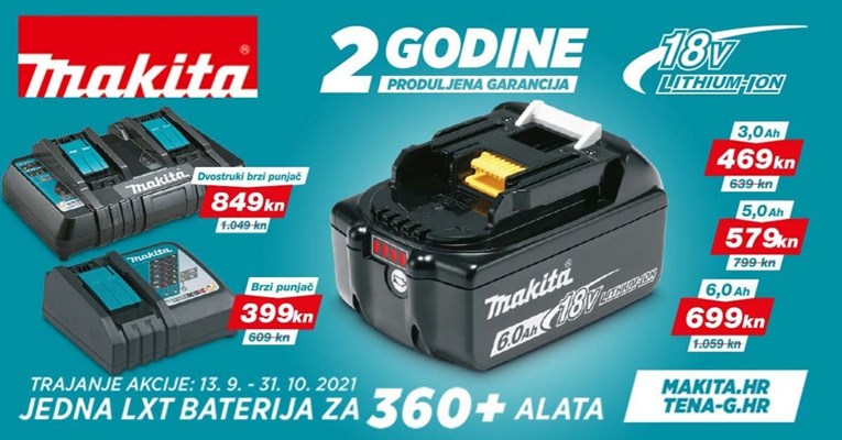 VELIKA PROMOCIJA Makita LXT 18V baterija i punjača