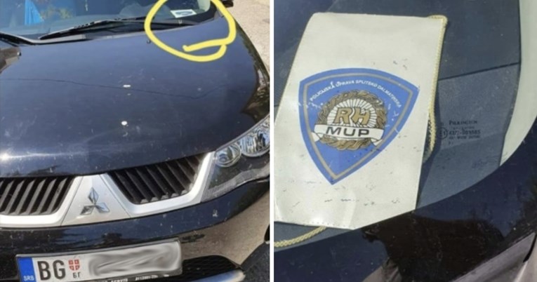 Srbin bio u strahu za auto u Dalmaciji pa ostavio zanimljivu oznaku i nasmijao Fejs