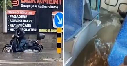 VIDEO Potop u Rijeci, pogledajte snimke. Širom zemlje moguće oluje, izdana upozorenja