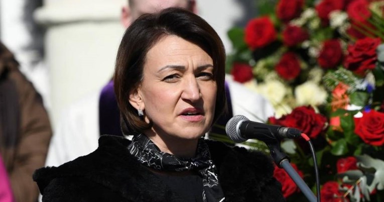 Bandićeva zamjenica na sprovodu: Neka te bog nagradi za sve dobro što si učinio