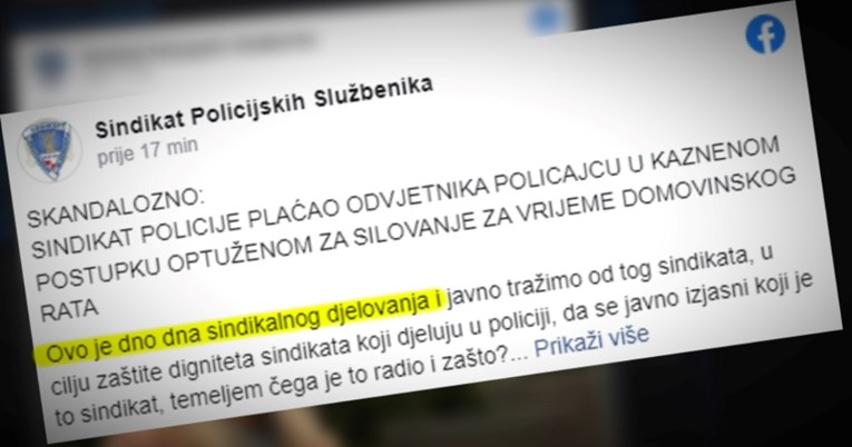 Sindikat policajaca: Koji sindikat plaća odvjetnika policajcu silovatelju i zašto?