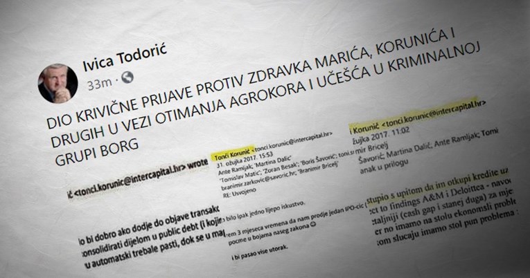 Todorić prijavio Marića, objavio navodne mailove: "Ovo je teško kazneno djelo"