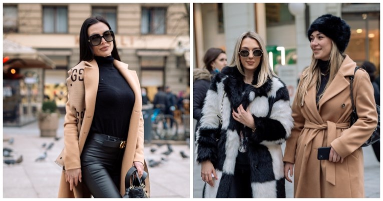 Moda u Zagrebu: Dugi kaputi, kape i šeširi preplavili centar grada