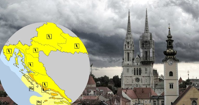 Stižu pljuskovi i olujna bura, upaljen je žuti alarm za cijelu zemlju