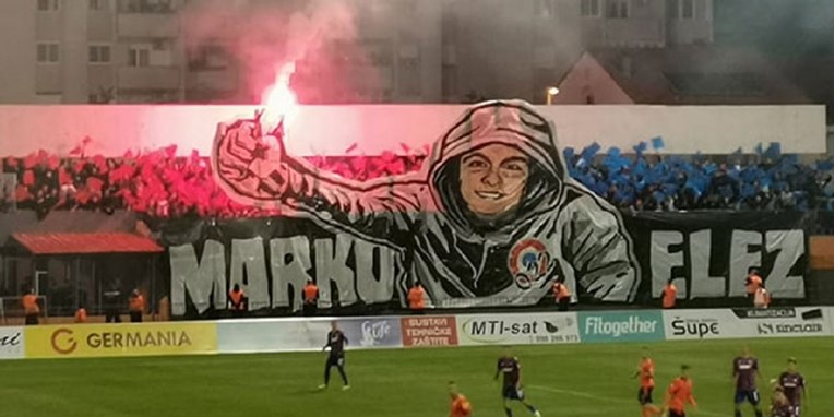 Torcida na Šubićevcu priredila spektakularnu koreografiju za svog poginulog člana