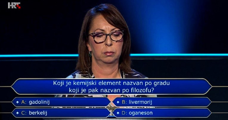 Odustala na pitanju iz struke za 32 tisuće kuna, biste li vi znali odgovor?