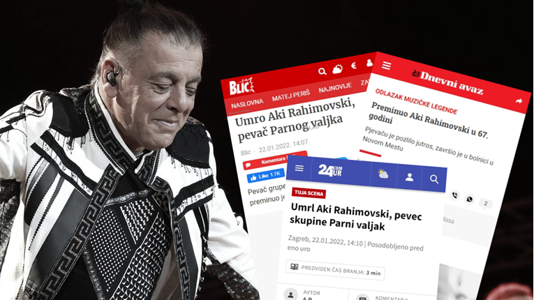 Akijeva smrt udarna vijest u cijeloj bivšoj Jugoslaviji