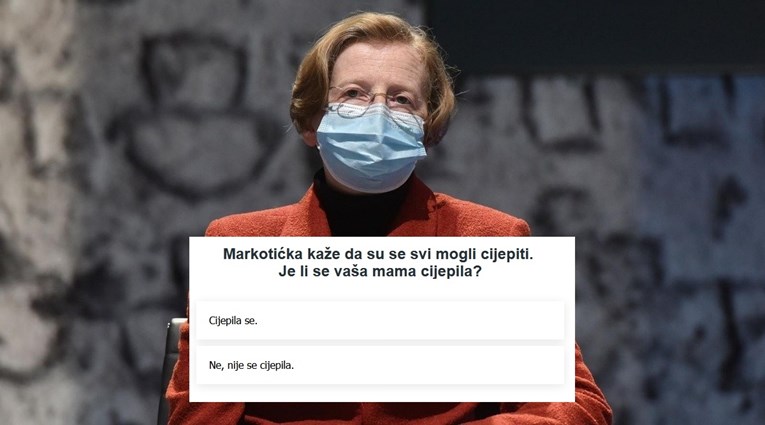 Kaže Markotićka da su se svi mogli cijepiti. Je li se vaša mama cijepila?
