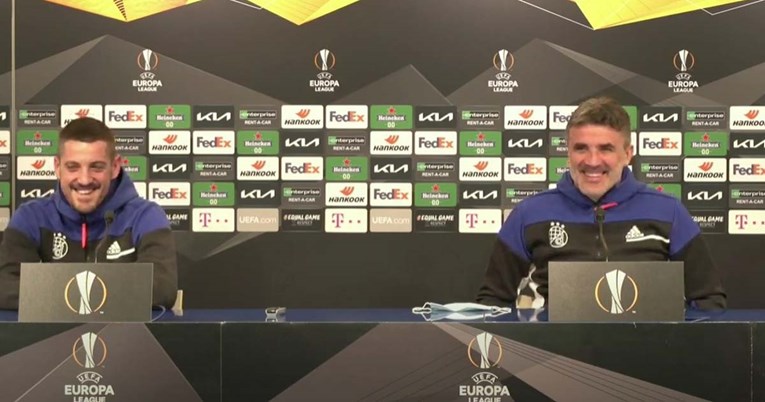 VIDEO Ademi nasmijao Mamića uoči Krasnodara: Evo, radiš mi pritisak