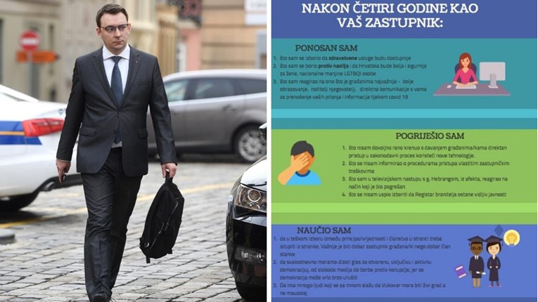 Glavašević pobrojao sve svoje uspjehe i pogreške u infografici