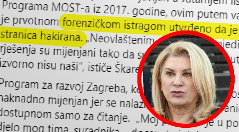 Škare Ožbolt: Forenzička istraga kaže da mi je stranica hakirana, tekst je podmetnut
