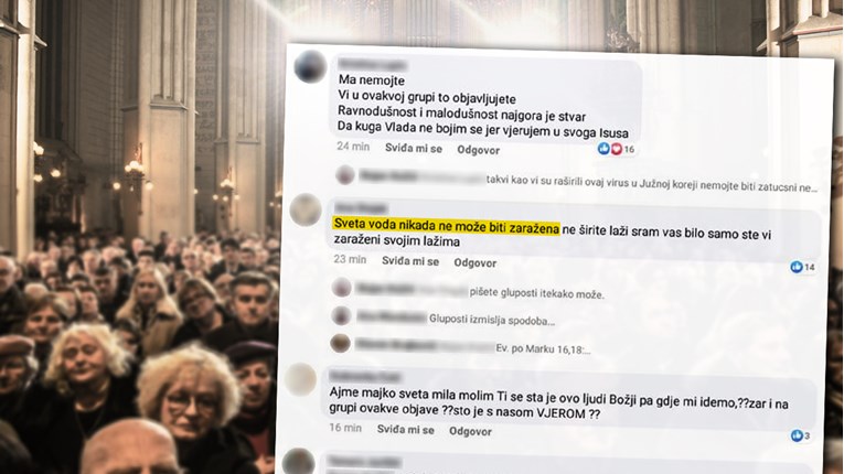 Neki Hrvati katolici stvarno misle da sveta voda ne može biti izvor zaraze