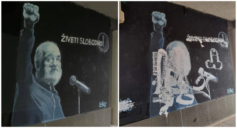 Vandali za par sati uništili mural u Srbiji posvećen Balaševiću, građani ogorčeni