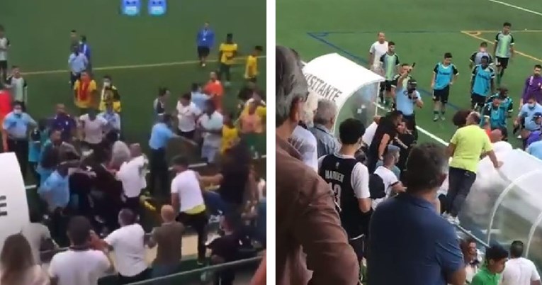 VIDEO Makljaža u Portugalu, policajac uperio pištolj u igrača pa pucao u zrak