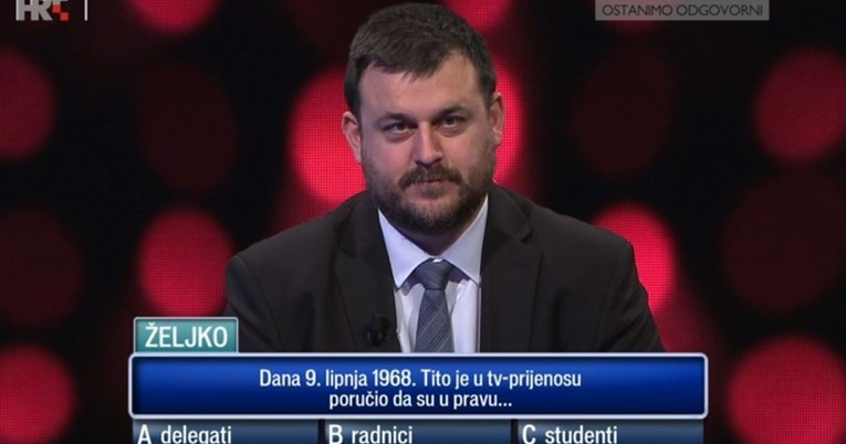 Kotiga u Potjeri pogrešno odgovorio na pitanje o Titu. Znate li vi odgovor?