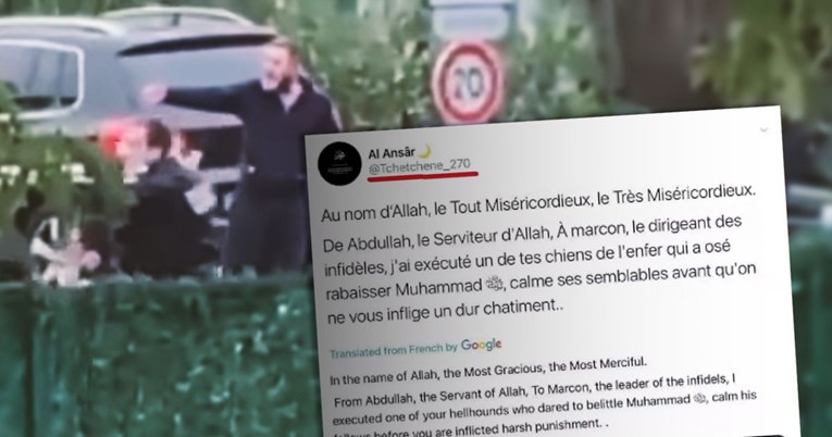 Terorist je objavio sliku odrubljene glave učitelja: Smaknuo sam psa iz pakla