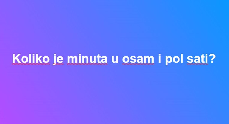 Ovaj lagani kviz vjerojatno bi rasturio prosječan osnovnoškolac, možete li vi?