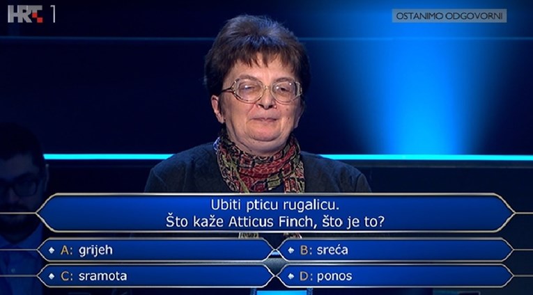 Domaćica Gordana sve džokere iskoristila na jednom pitanju. Znate li vi odgovor?