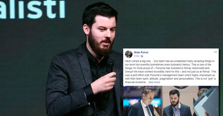 Rimac se javio na Fejsu, evo kome je zahvalio