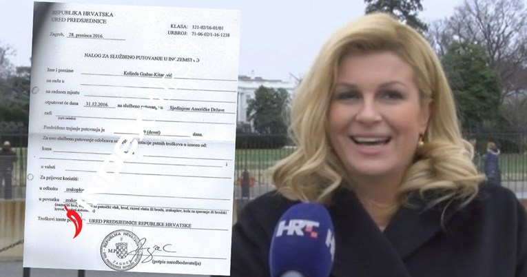 Kolindi naređeno da Indexu dostavi putni nalog s putovanja u SAD. Pogledajte što u njemu piše