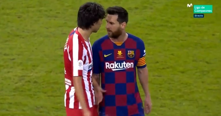 Pogledajte žestoki sukob Messija i Felixa. Barcelonin kapetan mu se unio u lice