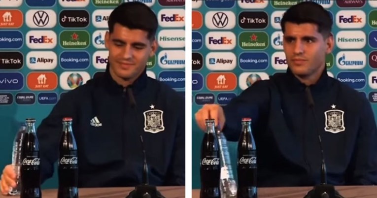 Novi show s bocama Cole i vode na Euru. Zbunjeni Morata nije znao što radi