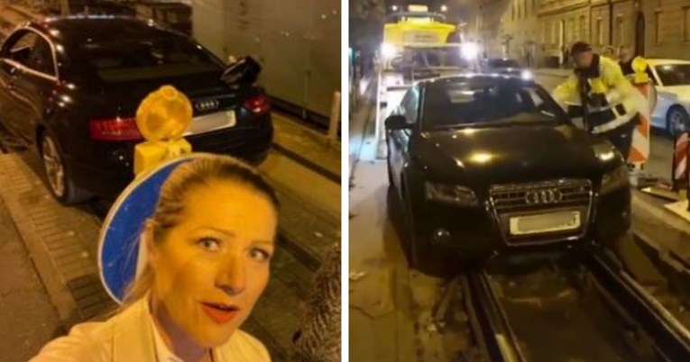 Barbara Kolar Audijem upala u rupu u centru Zagreba: "Kad glupača zaustavi promet"