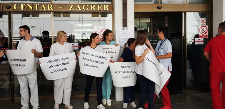 Prosvjed u tri hrvatske bolnice: "Koliko je ostalo do kolapsa zdravstva?"