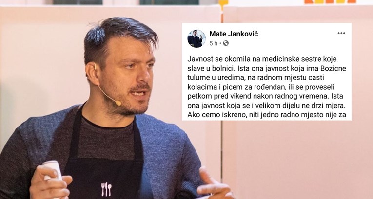 Mate Janković o tulumu medicinskih sestara: Svi griješimo, ali ne moramo biti govna