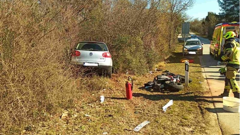 FOTO Sudar tri auta i dva motocikla kod Bala, u nesreći sudjelovao i istarski župan