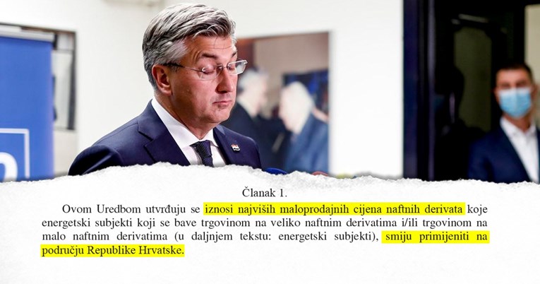 Pogledajte vladinu odluku o ograničenju cijena benzina i dizela